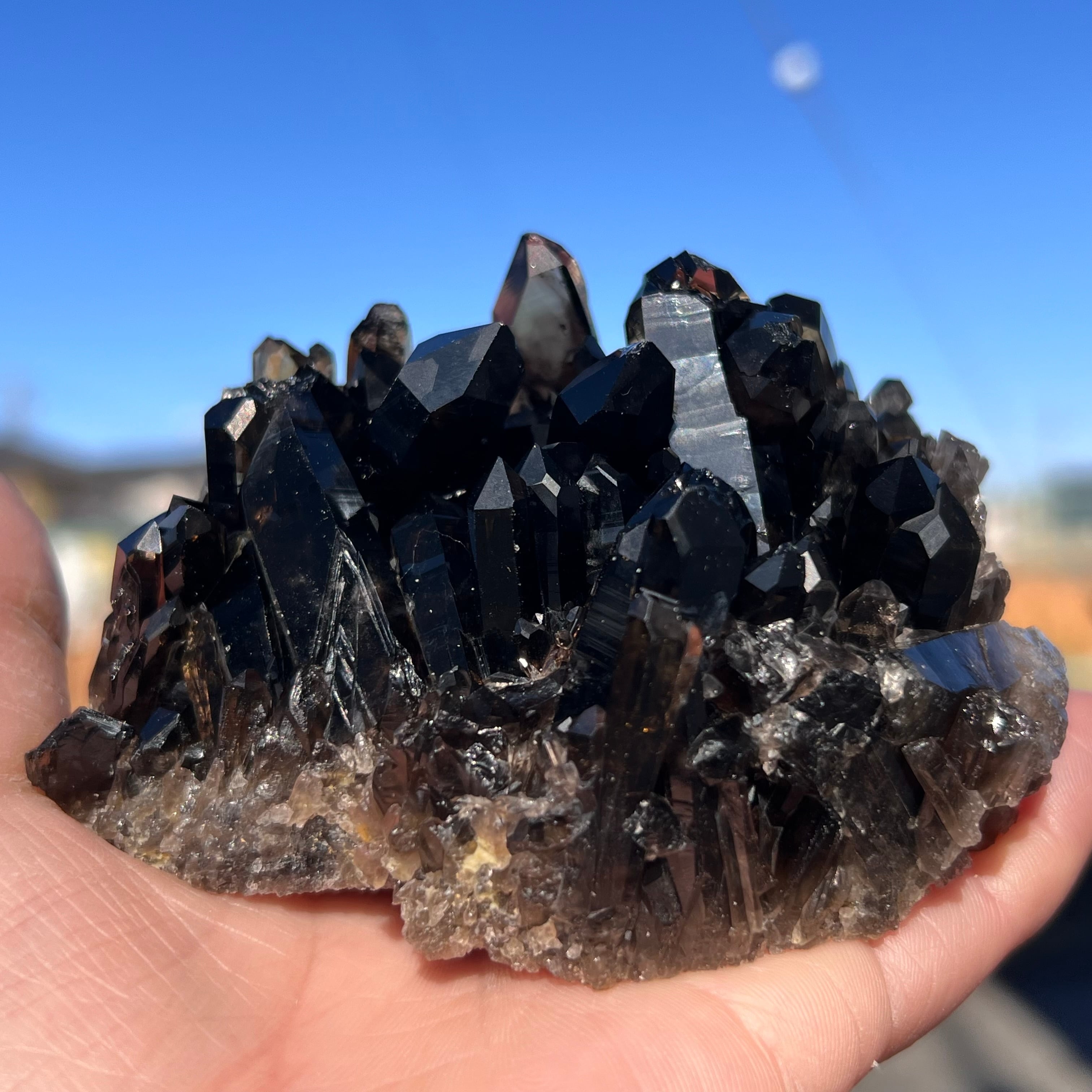 【モリオンクラスター ブラジル産⑤ 364g】❤︎送料無料❤︎天然石 原石