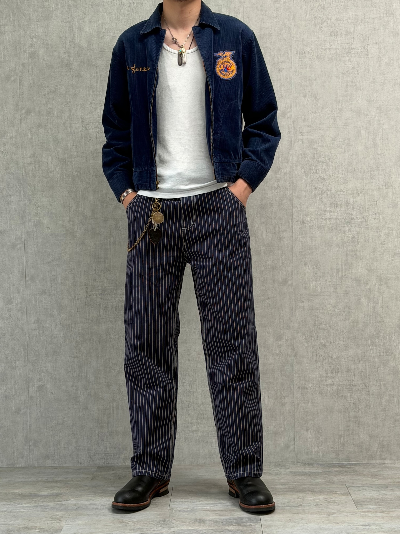 Classic Wabash Stripe Straight Pants