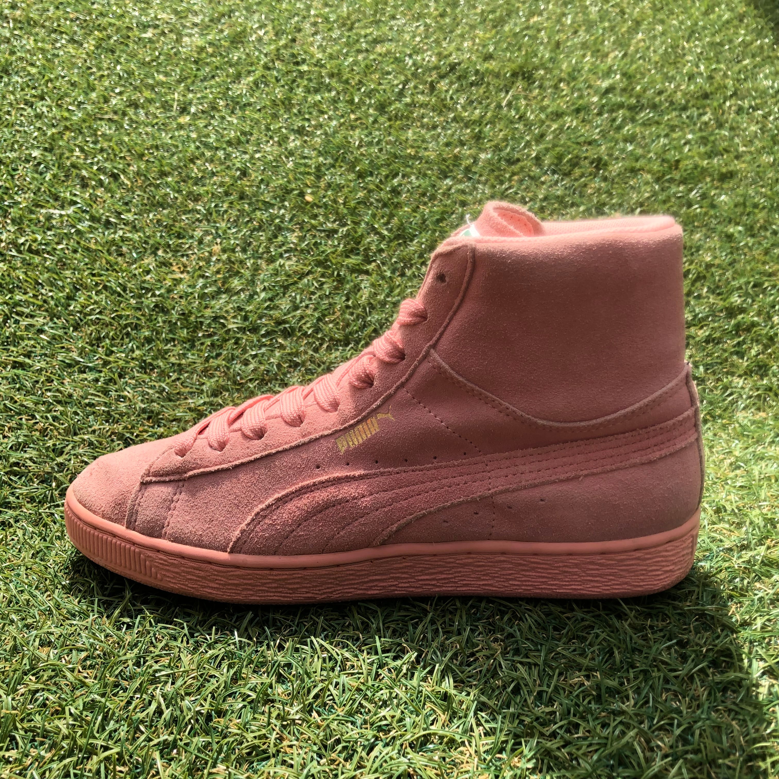 PUMA プーマ 24cm パンチングレザーシューズ ハイカット 美品 希少