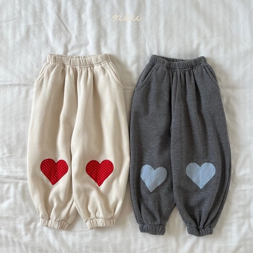 NEU［取寄］kids / heart jogger pants 25winter