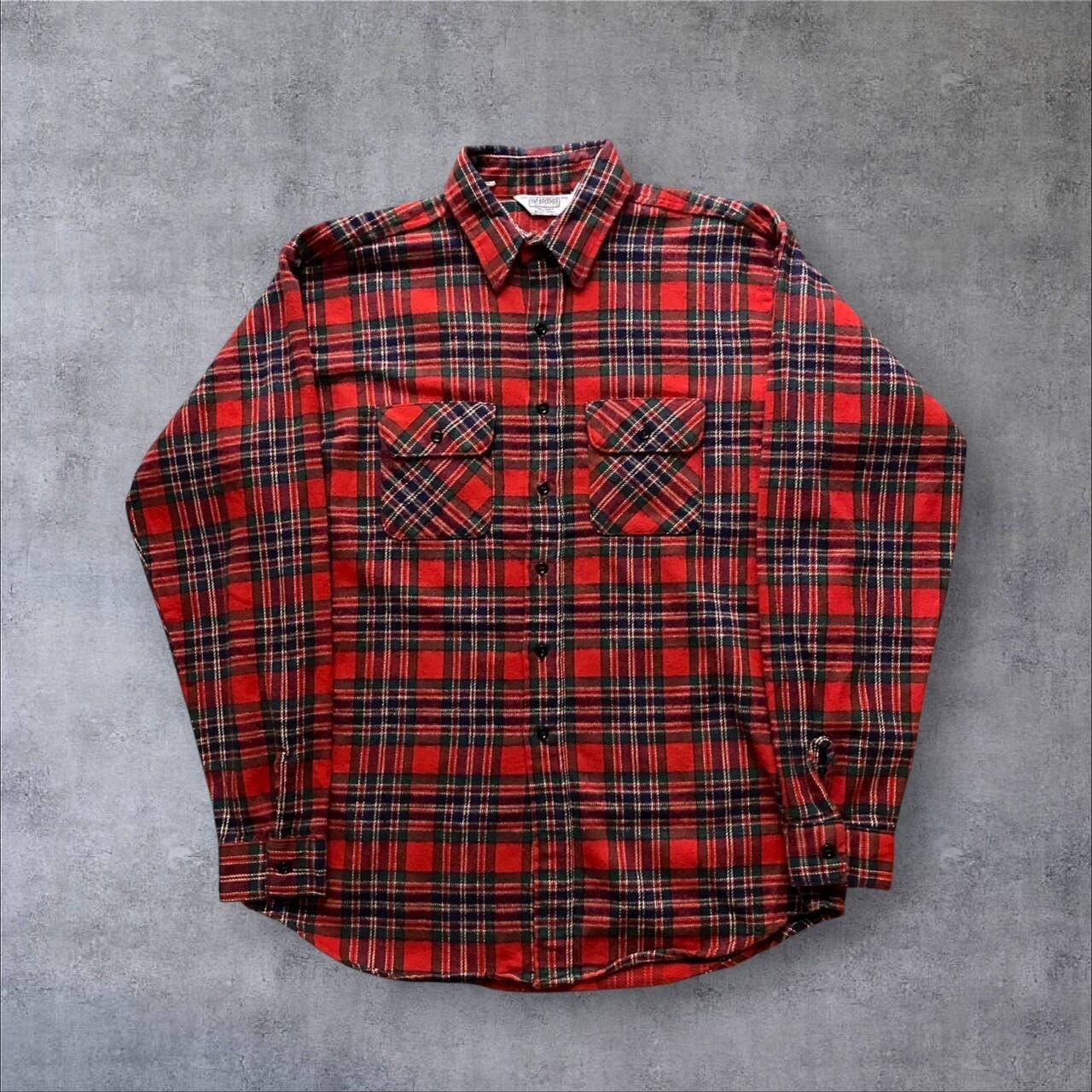 1980s FIVE BROTHER flannel shirt【高円寺店】