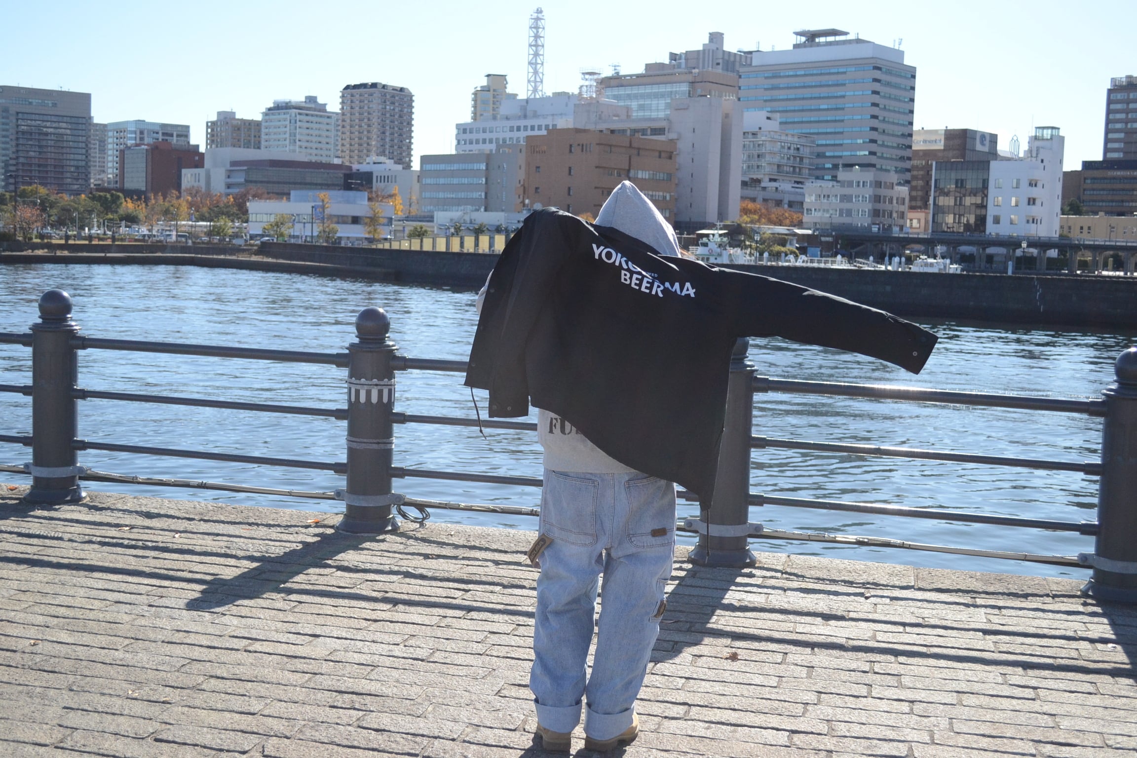 YOKOHAMA BEER コーチジャケット 【ロゴ】