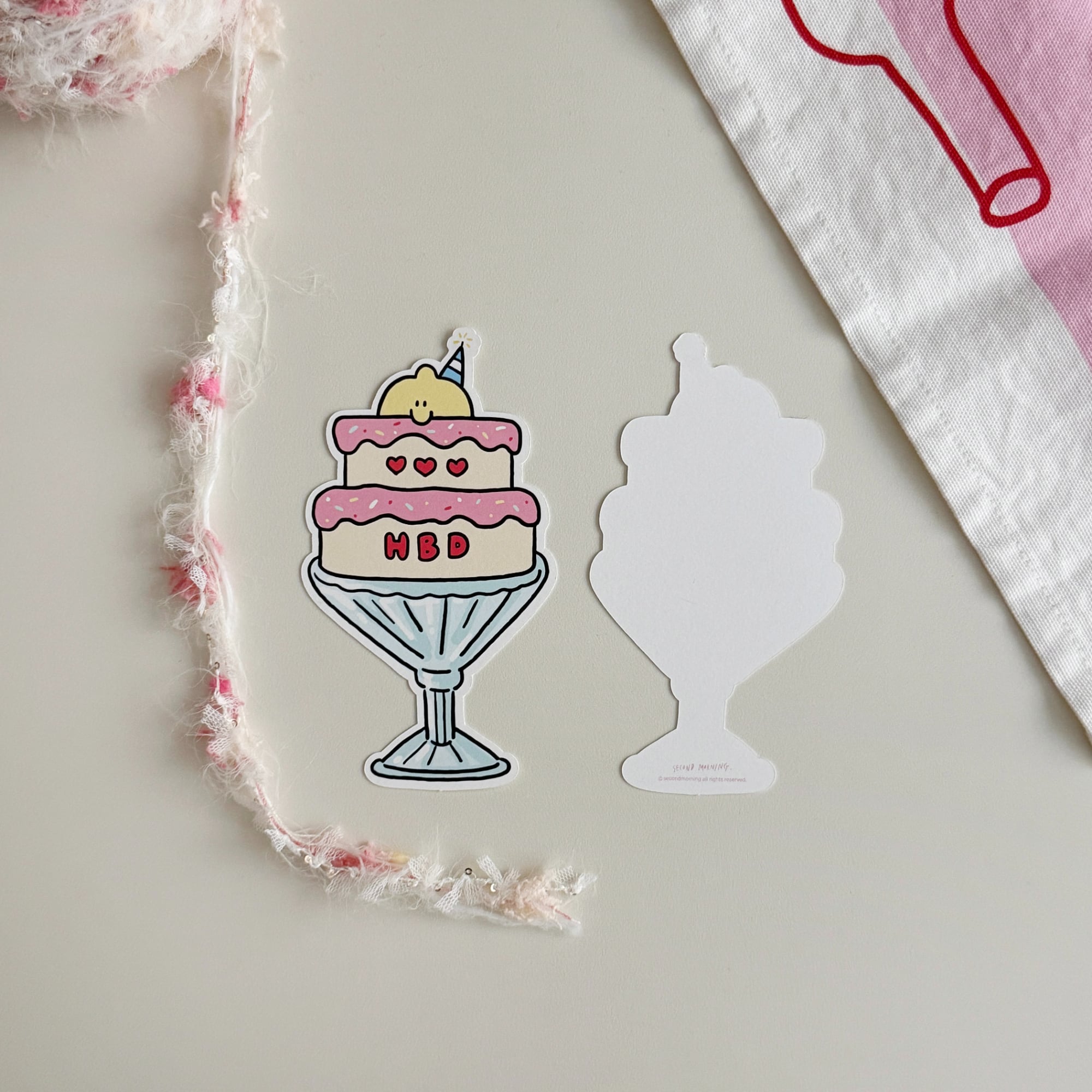 second morning] BIRTHDAY 型抜き ポストカード（全4種） | moim