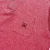 90s CHAPS チャップス 切替 チェック 鹿の子 半袖 ポロシャツ L/レッド系 メンズ ビンテージ 日登美