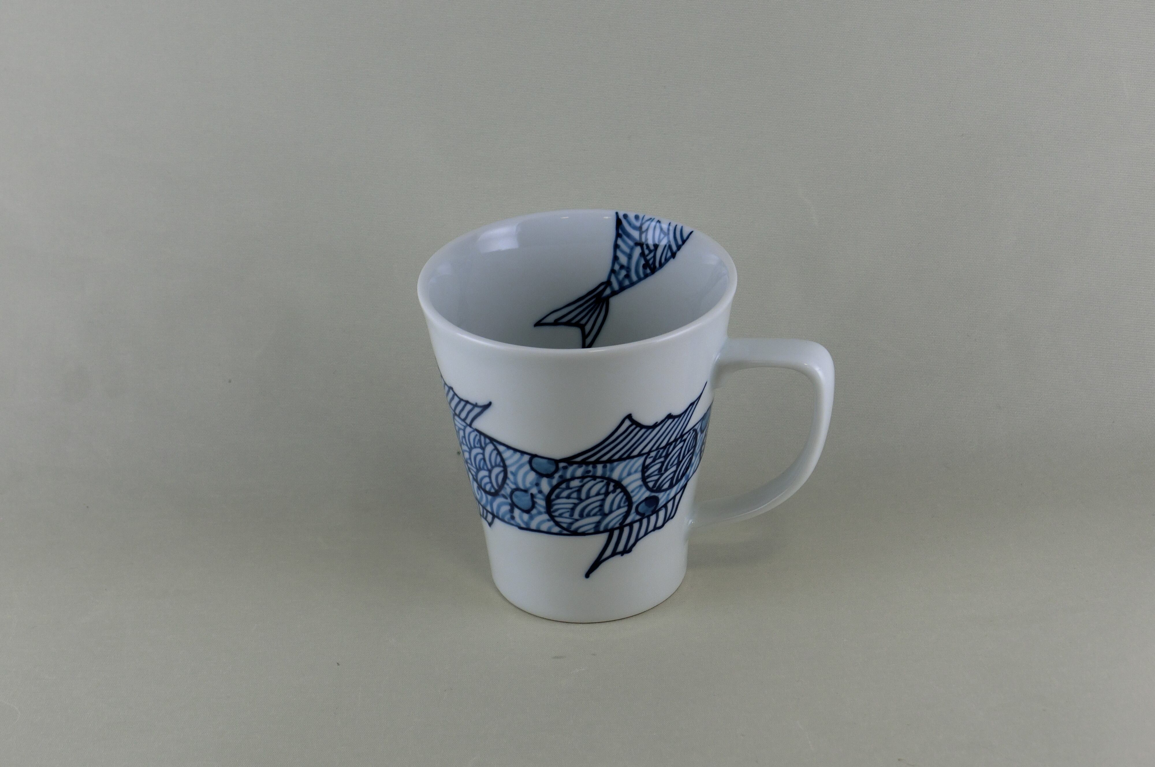 変魚シリーズ　マグカップ（青）