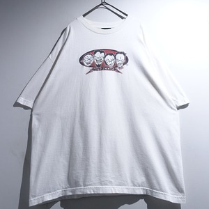90s "METALLICA" White Print Band T-Shirt