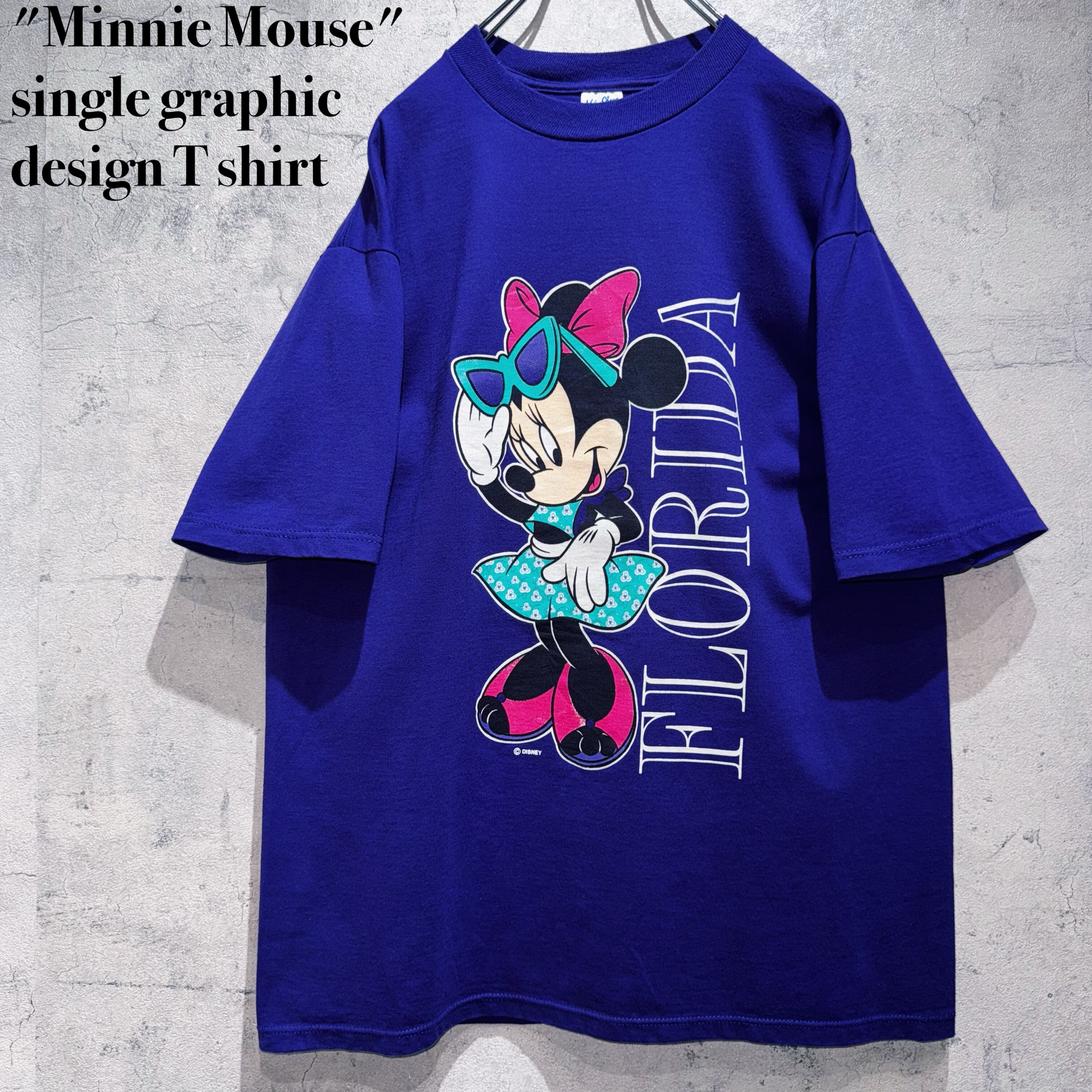 "Minnie Mouse"single graphic design T shirt