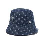 NEW ERA/ニューエラ　バケット01 セーラーブリム Jacquard ニューヨーク・ヤンキース ネイビー × クローム　国内正規品