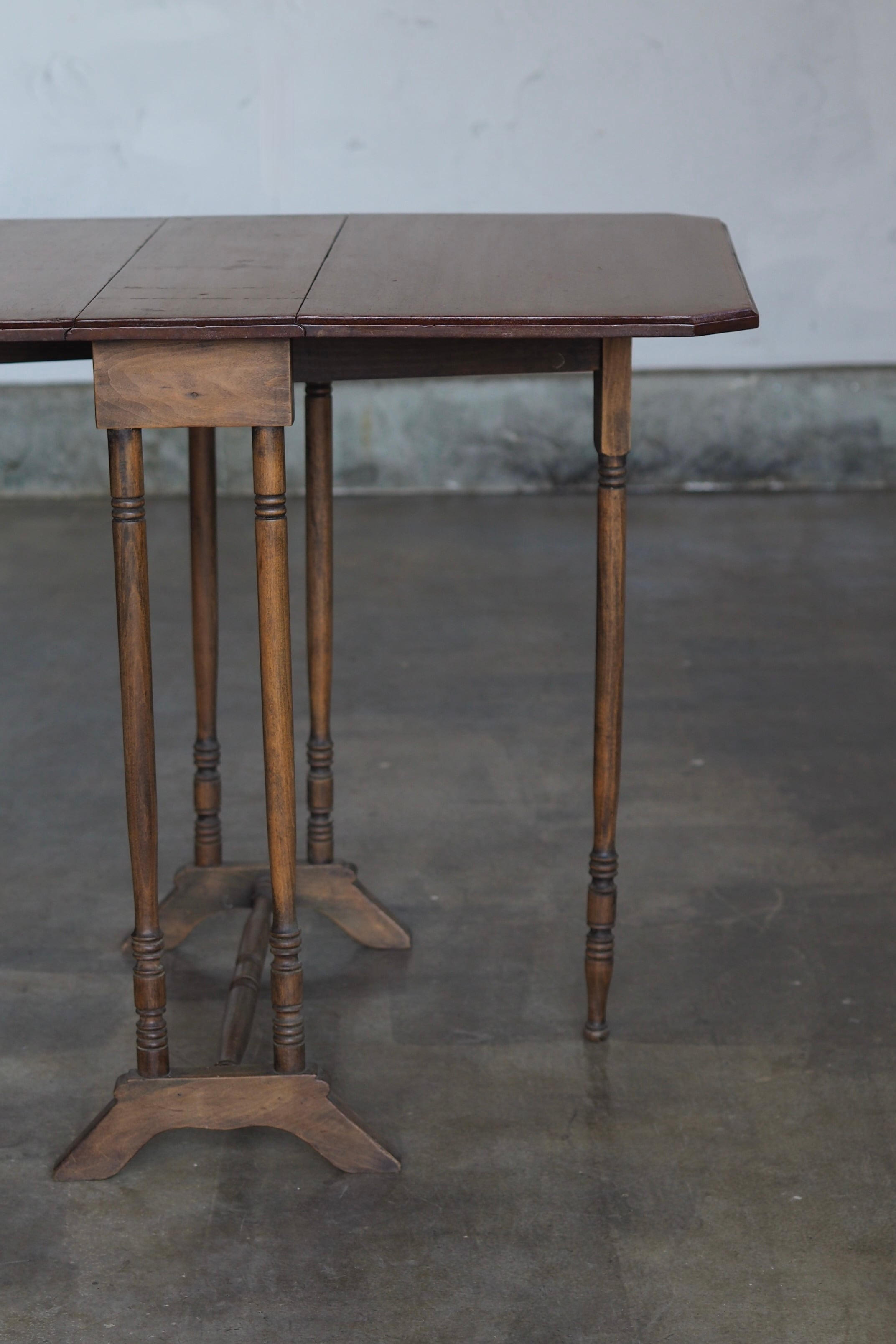 アンティークゲートレッグテーブル-antique mahogany table