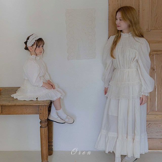 【取寄】oren|fore organic dress (mom)|フォーオーガニックワンピース(ママ)|FREE|mom|26 autumn