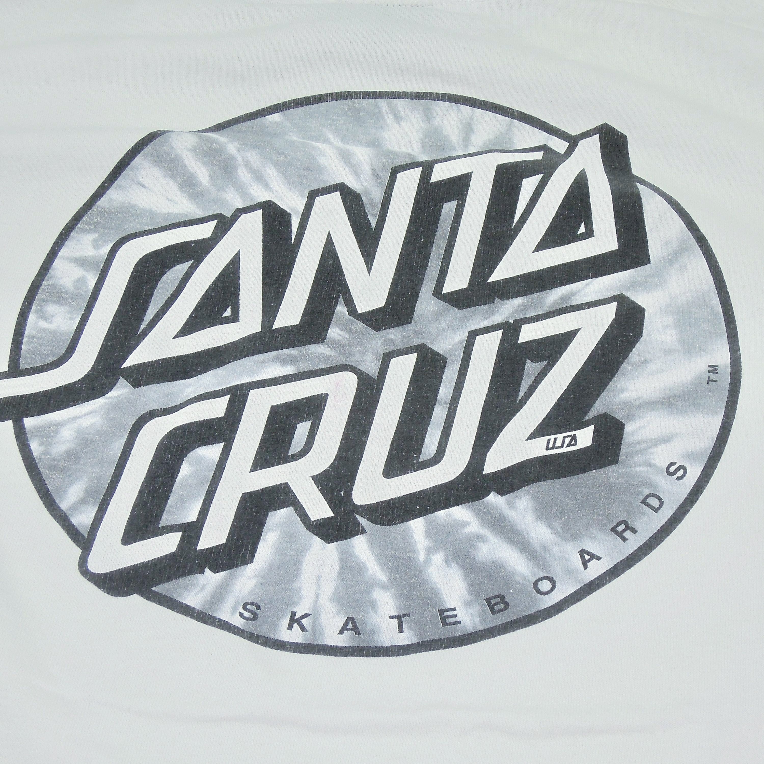 90’s SANTA CRUZ ロゴTシャツ グレー 90s Vintage 【雰囲気◎】SANTA CRUZ ロゴプリント Tシャツ
