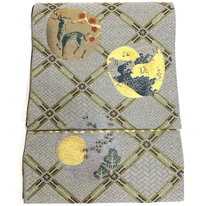 袋帯・正絹・グレー系地・No.200701-2009・梱包サイズ60