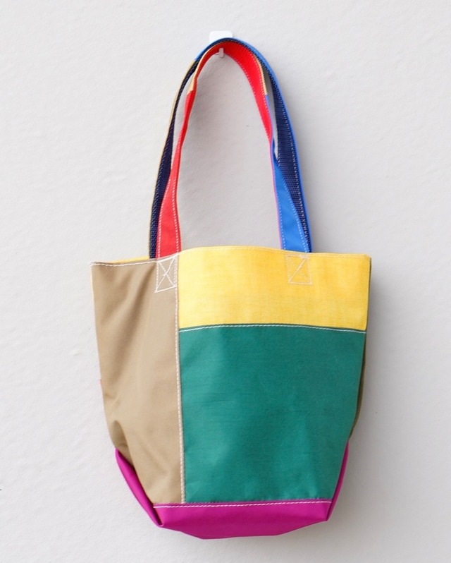 IMOCK-KOBE ZAC-NYLON PATCHWORK TOTE SMALL