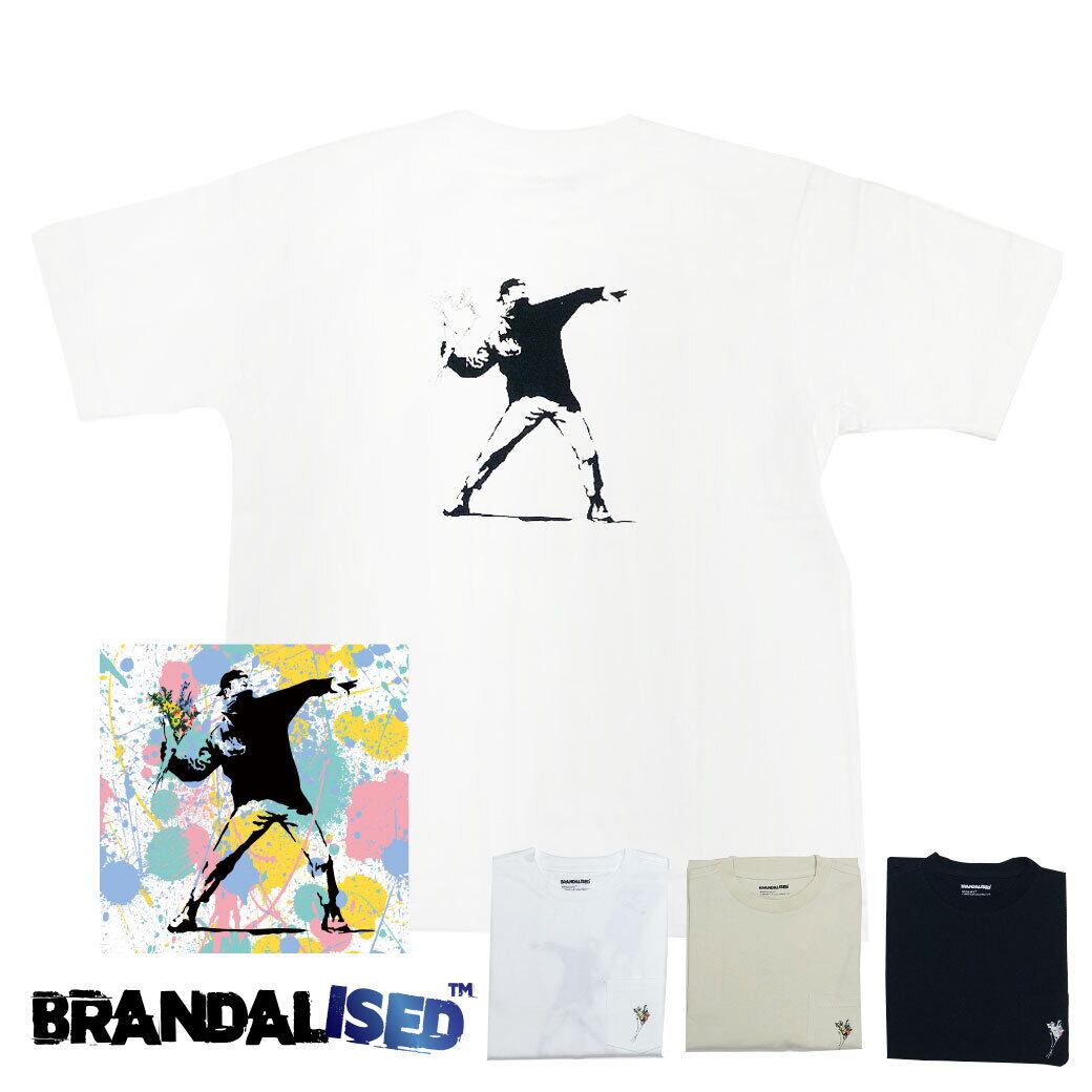 BRANDALISED（ブランダライズド） BANKSY FLOWER BOMBER TEE Tシャツ ...