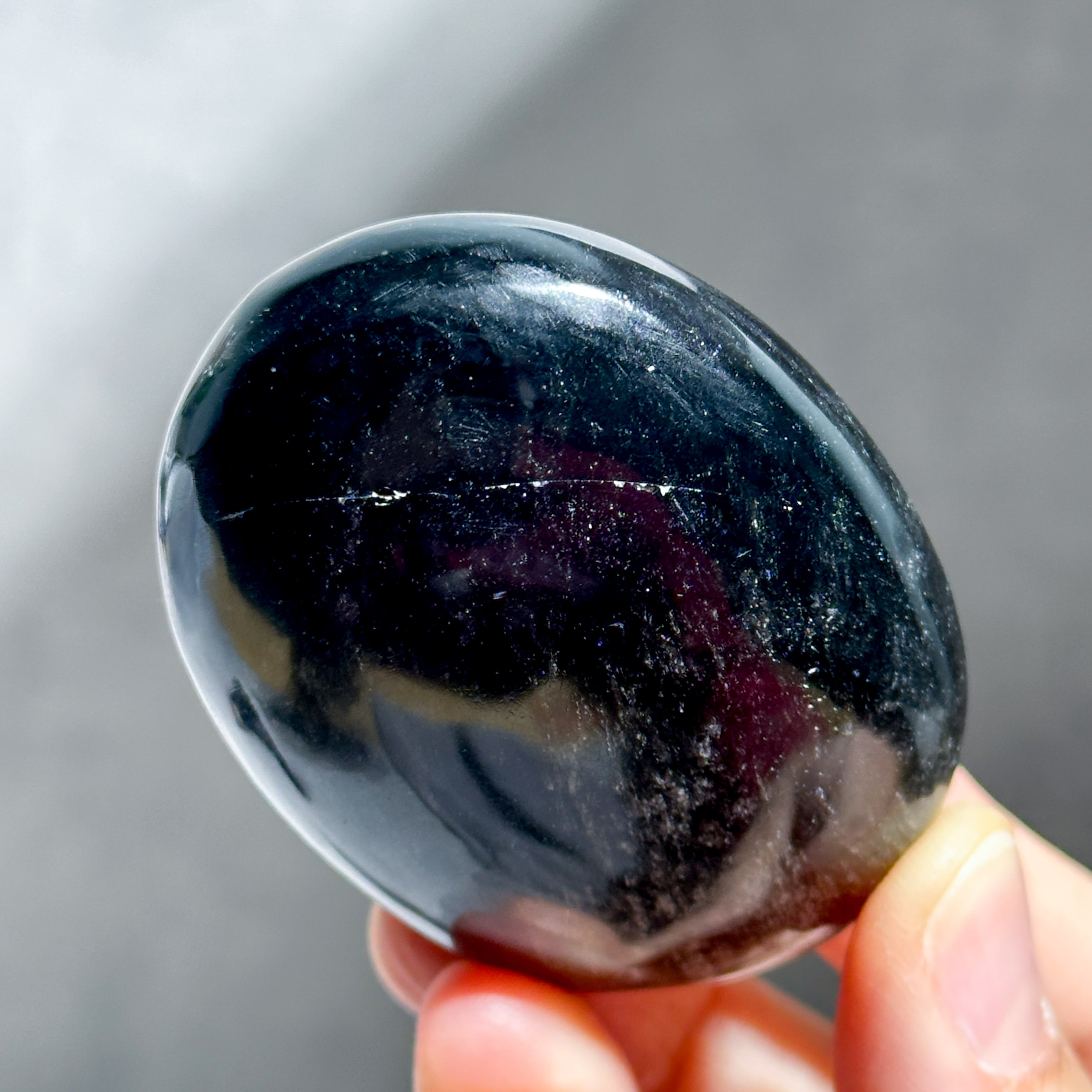 シルバーオブシディアン パーム73◇Silver obsidian◇天然石・鉱物