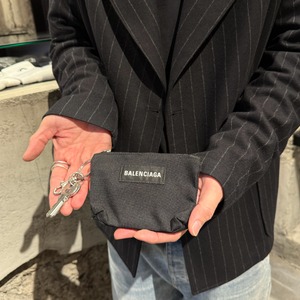 【BALENCIAGA】KEYRING ZIPPED POUCH