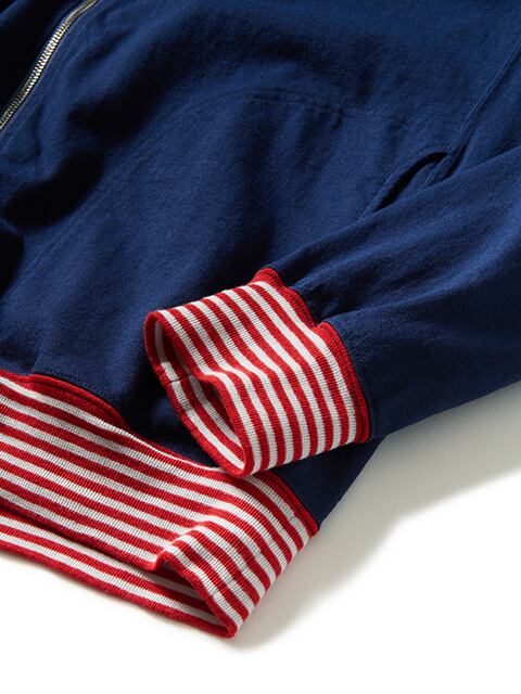 Good On 】ストライプリブ T-トラックジャケット | 気仙沼 シャークス 