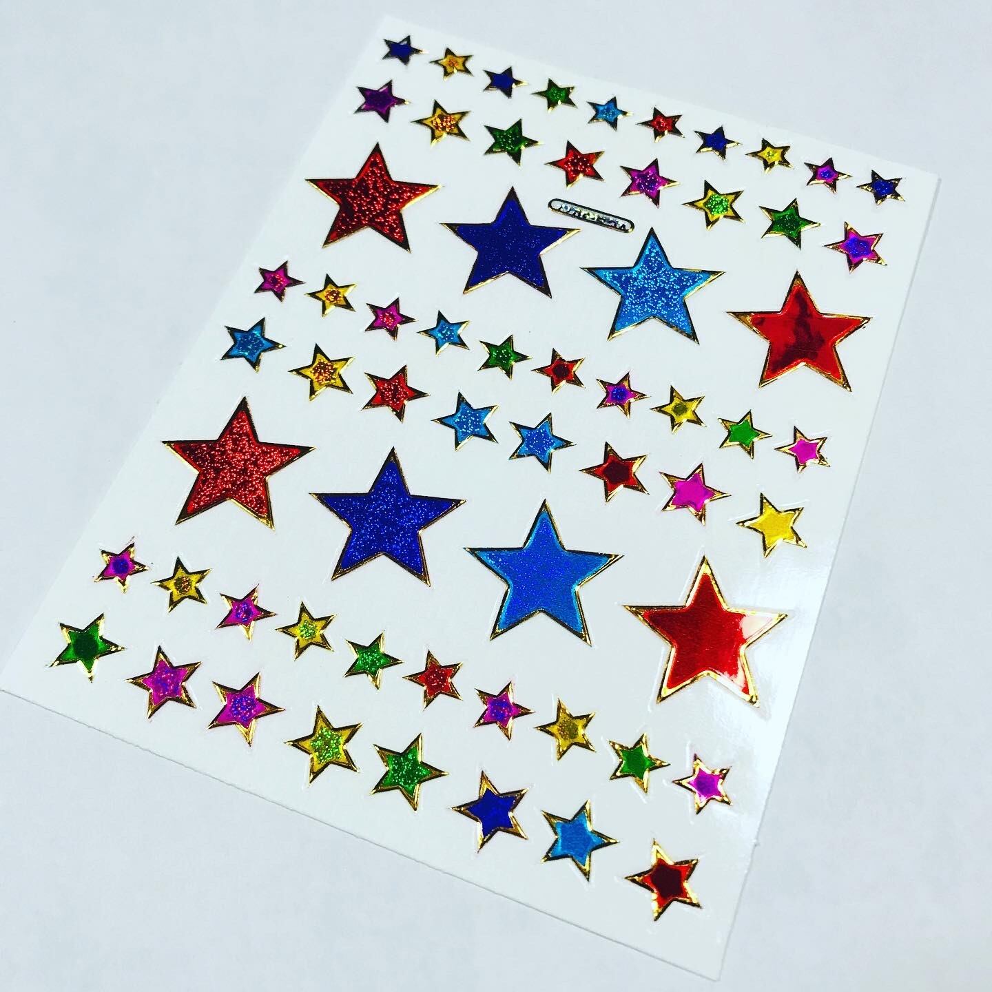 35 カラフルスター レトロキラキラシール VCS-3077 VCS01