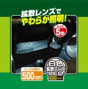 エーモン(amon) LEDライト 5φ 8000ケルビン 白・2個入 1911