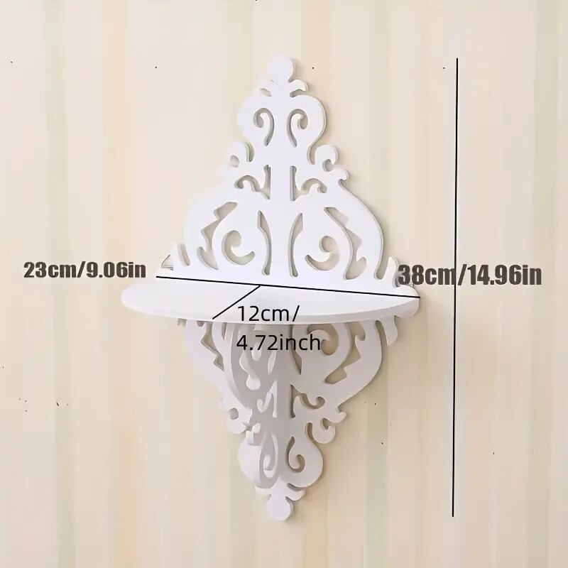 ウォールラック 2個セット 壁掛けシェルフ ロココ調 ヨーロピアン