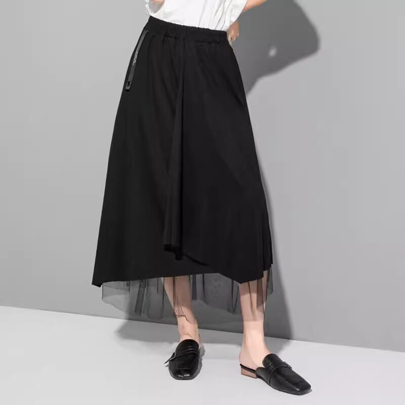 ダークメッシュスカート R0166