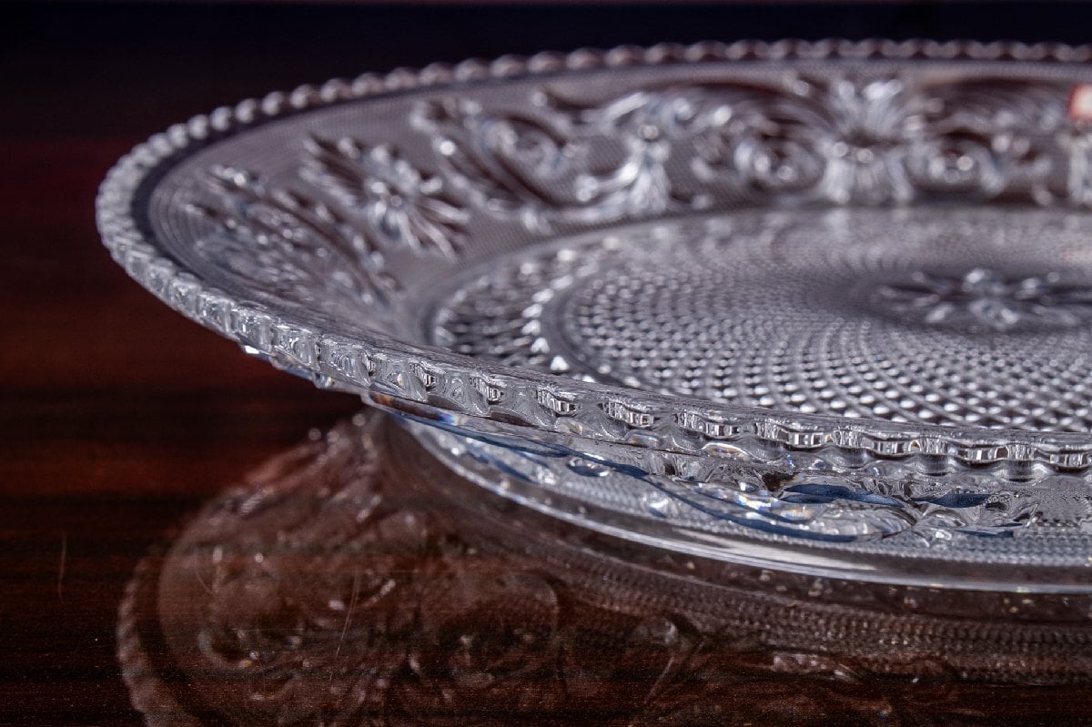 Baccarat バカラ アラベスク プレート 径24cm クリスタルガラス 箱付