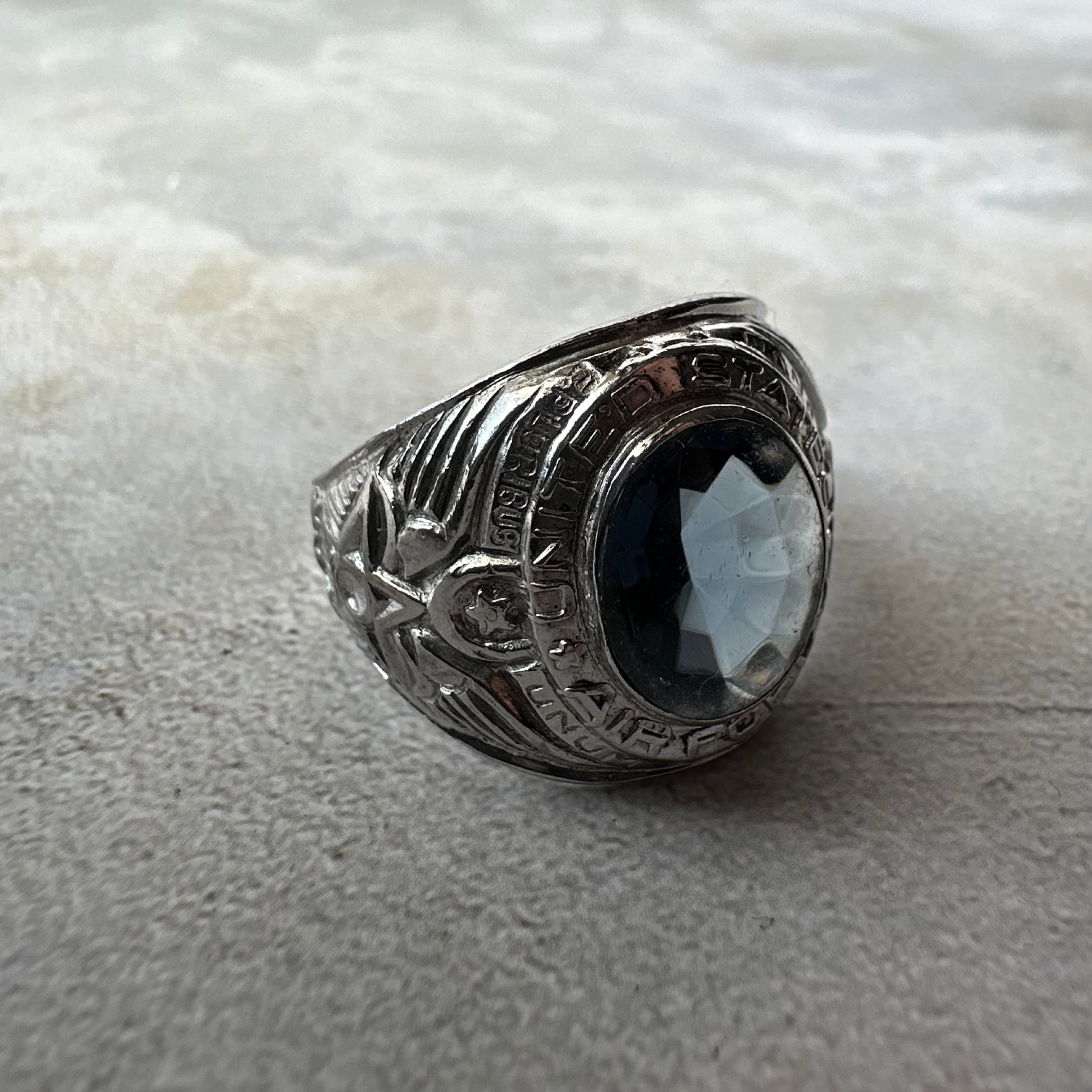Vintage Air Force Ring Silver925 Size21 Made in USA