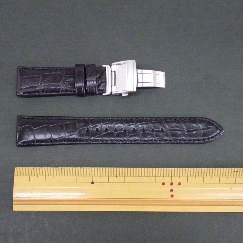 SEIKO セイコー 時計ベルト 20mm ワニ革 クロコダイルバンド L0H7011J9