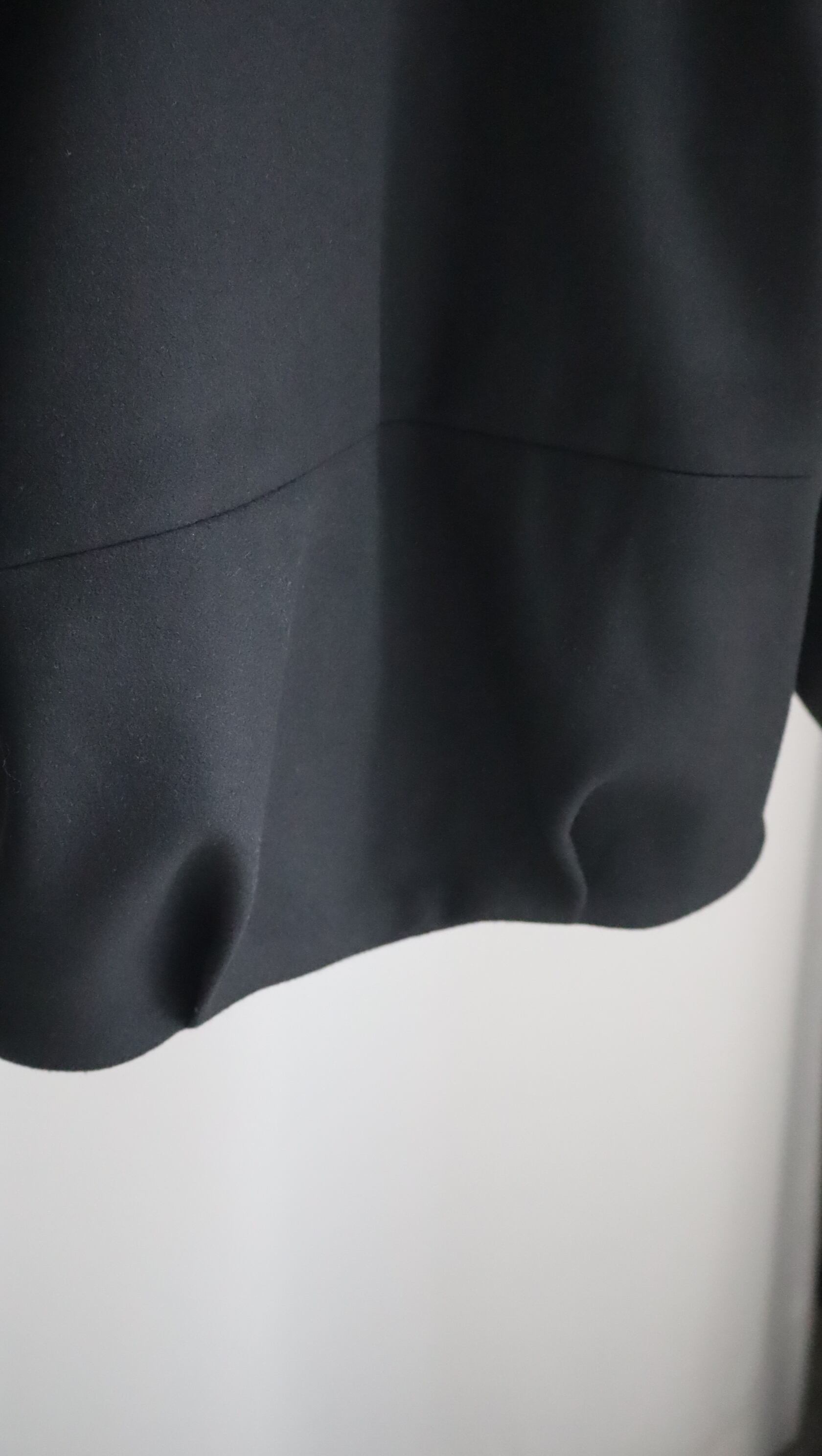 即納 melton jersey tuck blouson (black) | e L L a
