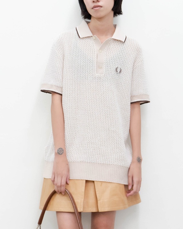 1980s FRED PERRY - mesh knit polo