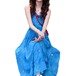 フリルフラワーネックマキシキャミワンピ ・78508