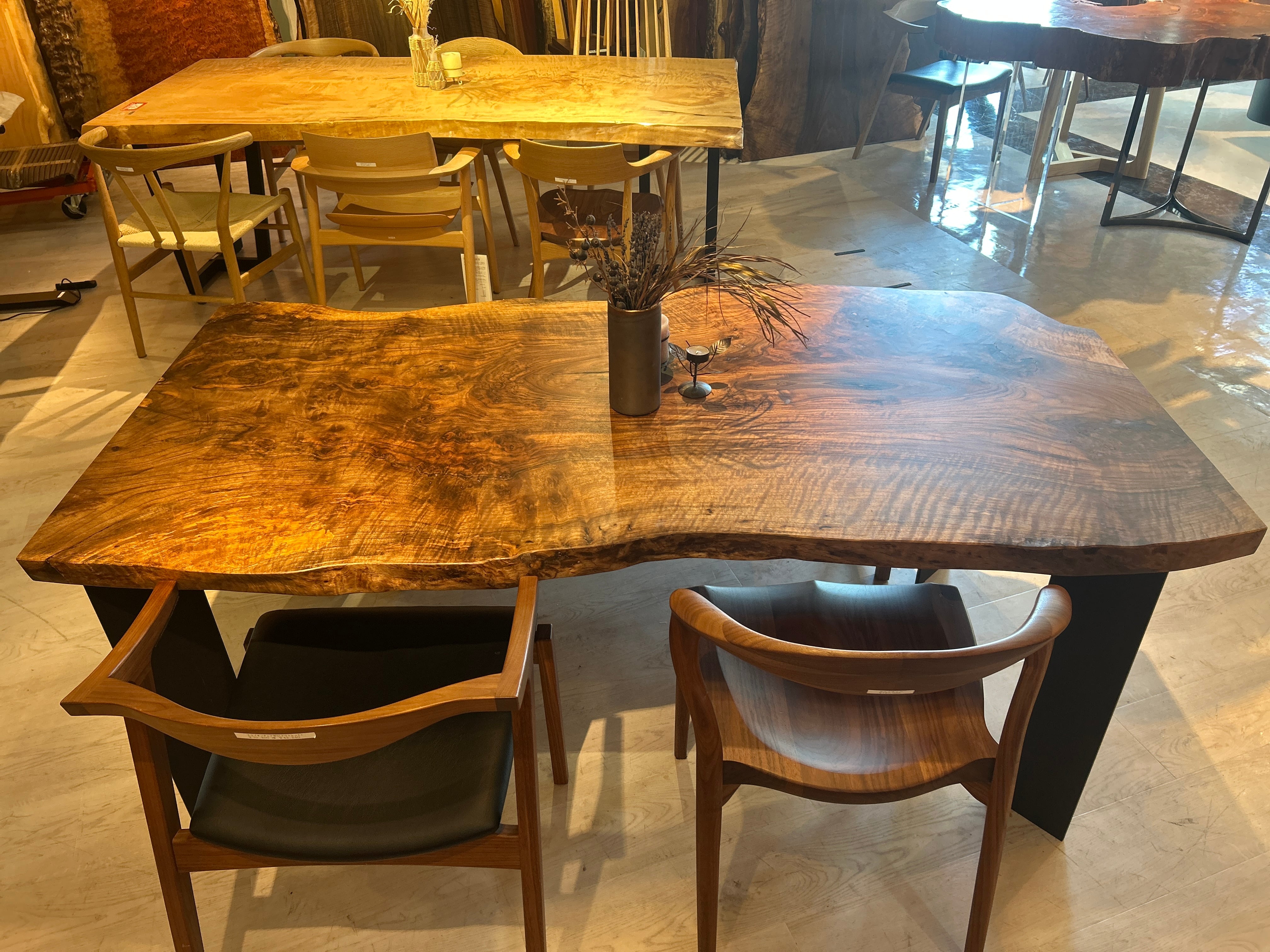 Premium】バストゥーンウォールナット_1800×900_青山店_テーブル天板