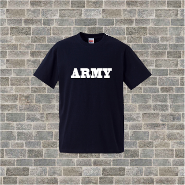 【オリジナル】【デザイン】【Ｔシャツ】ＡＲＭＹなＴシャツ黒