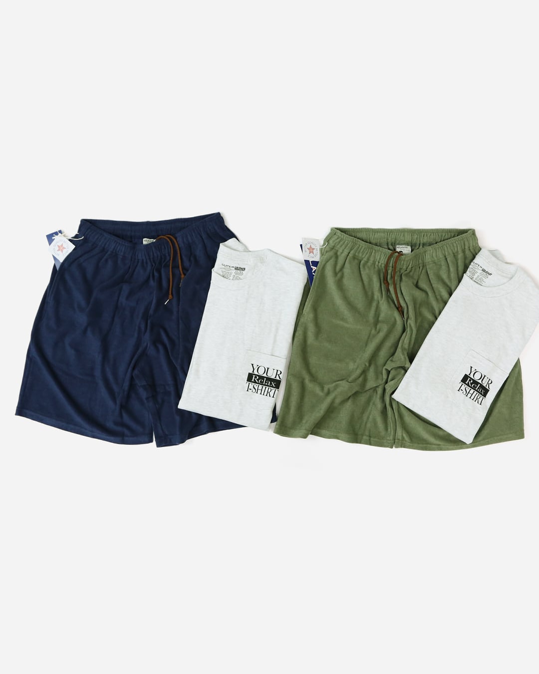RELAXFIT|№166 US marines Pile shorts ノベルティTシャツ付き