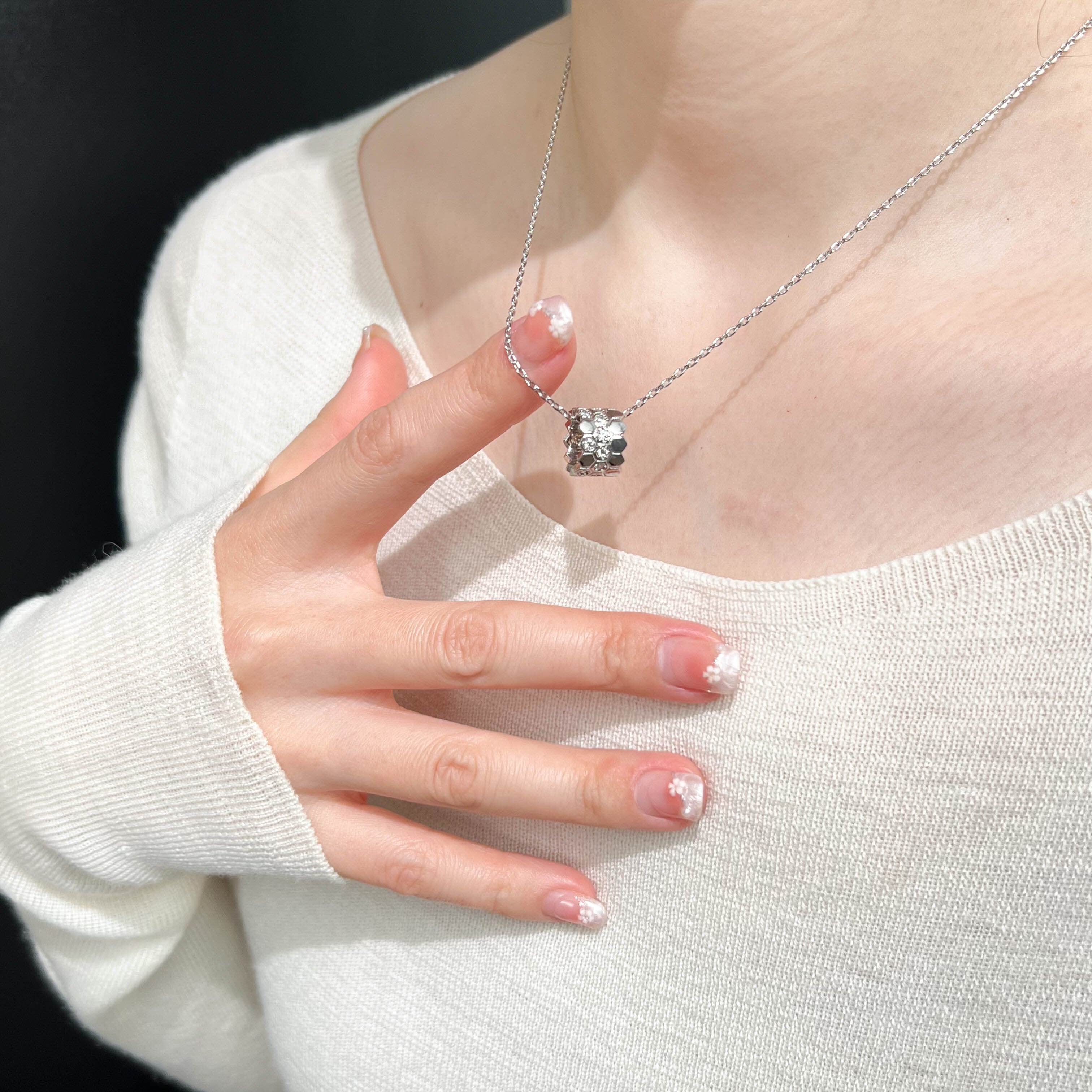 K18金メッキ×キュービックジルコニア ネックレス | hoshine