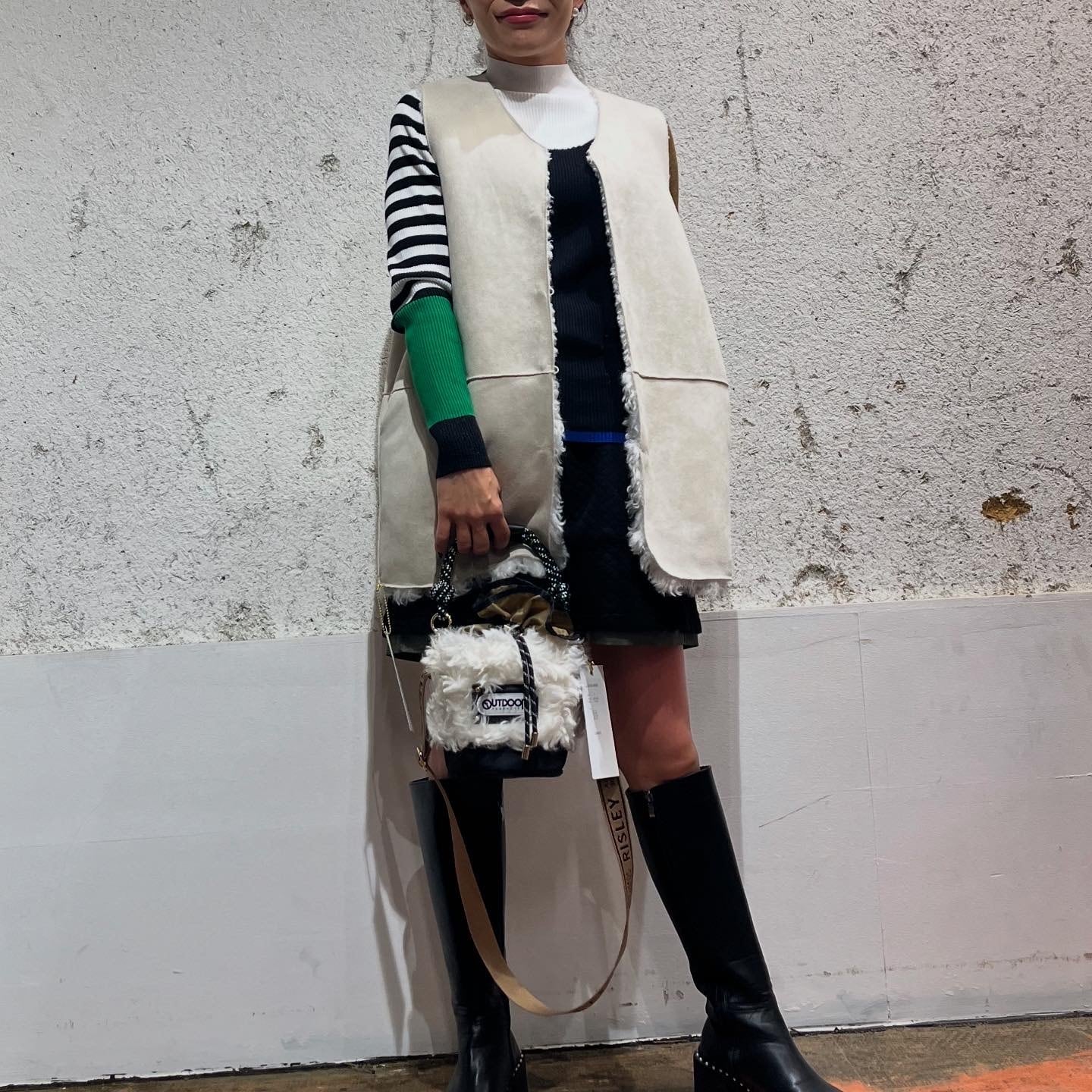 リズレイ RISLEY risley リバーシブルファーベスト | Sister by ParisLagar