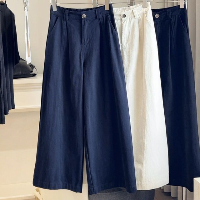 ツータック ワイドストレートパンツ 　B0295