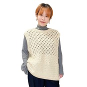 [Kit] ]シェル編みのニットベスト