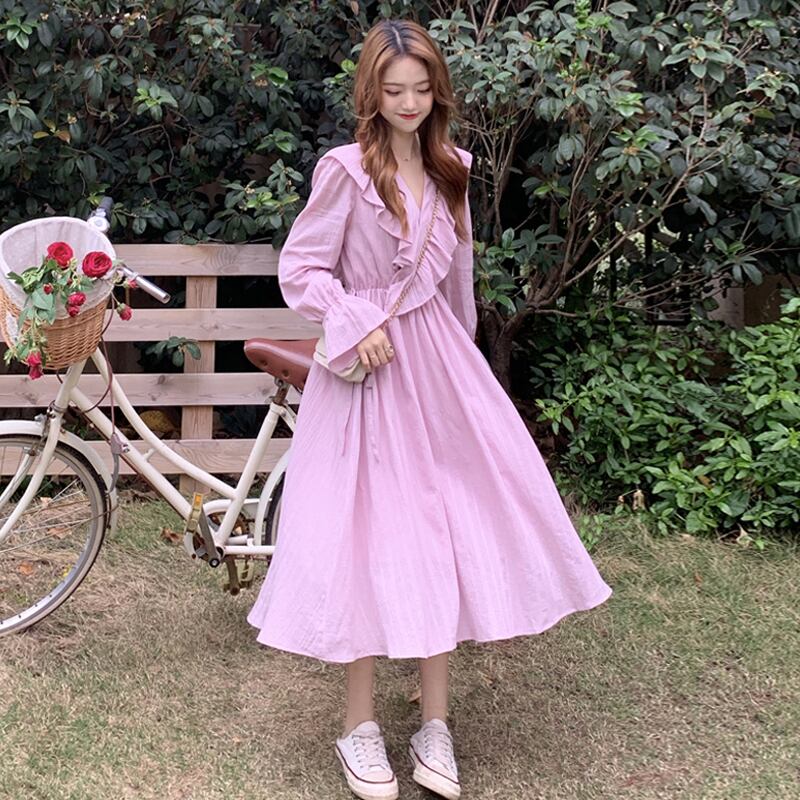 スタイルドレス スプリング薄手スカート ロング 春物 スーパーモール19926464926