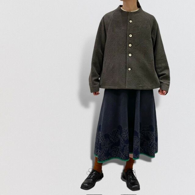 nume　ウールジャケット nume wool linen blouson jacket | CoCo Cuore