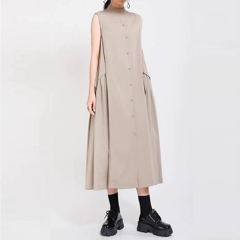 イレギュラーノースリーブワンピース A0032