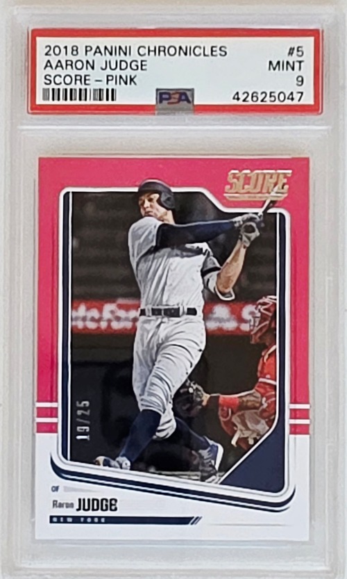 Aaron Judge Pink 2018 Panini PSA 9 19/25