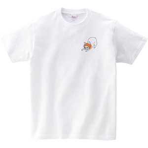 フレブル 朝のストレッチ Tシャツ dog40 犬 フレンチブルドッグ ゆるい イラスト