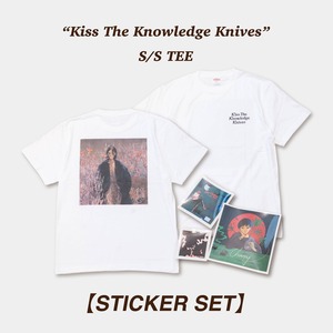 【STICKER SET】"Kiss The Knowledge Knives" TEE