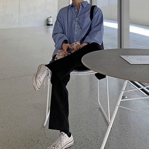 シンプルベーシックストライプシャツ　MT0080197