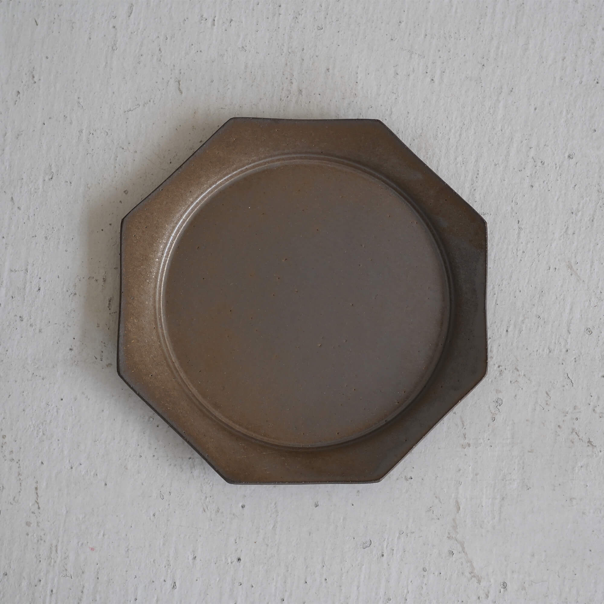 水野幸一 銅彩釉 八角皿(大)