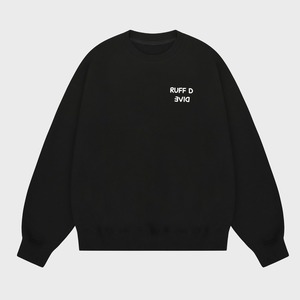 [RUFF D DIVE] Basic Logo Sweatshirt Black 正規品 韓国ブランド 韓国通販 韓国代行 韓国ファッション