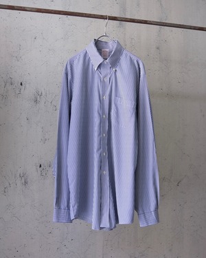 "Brooks Brothers" blue stripe L/S cotton shirt