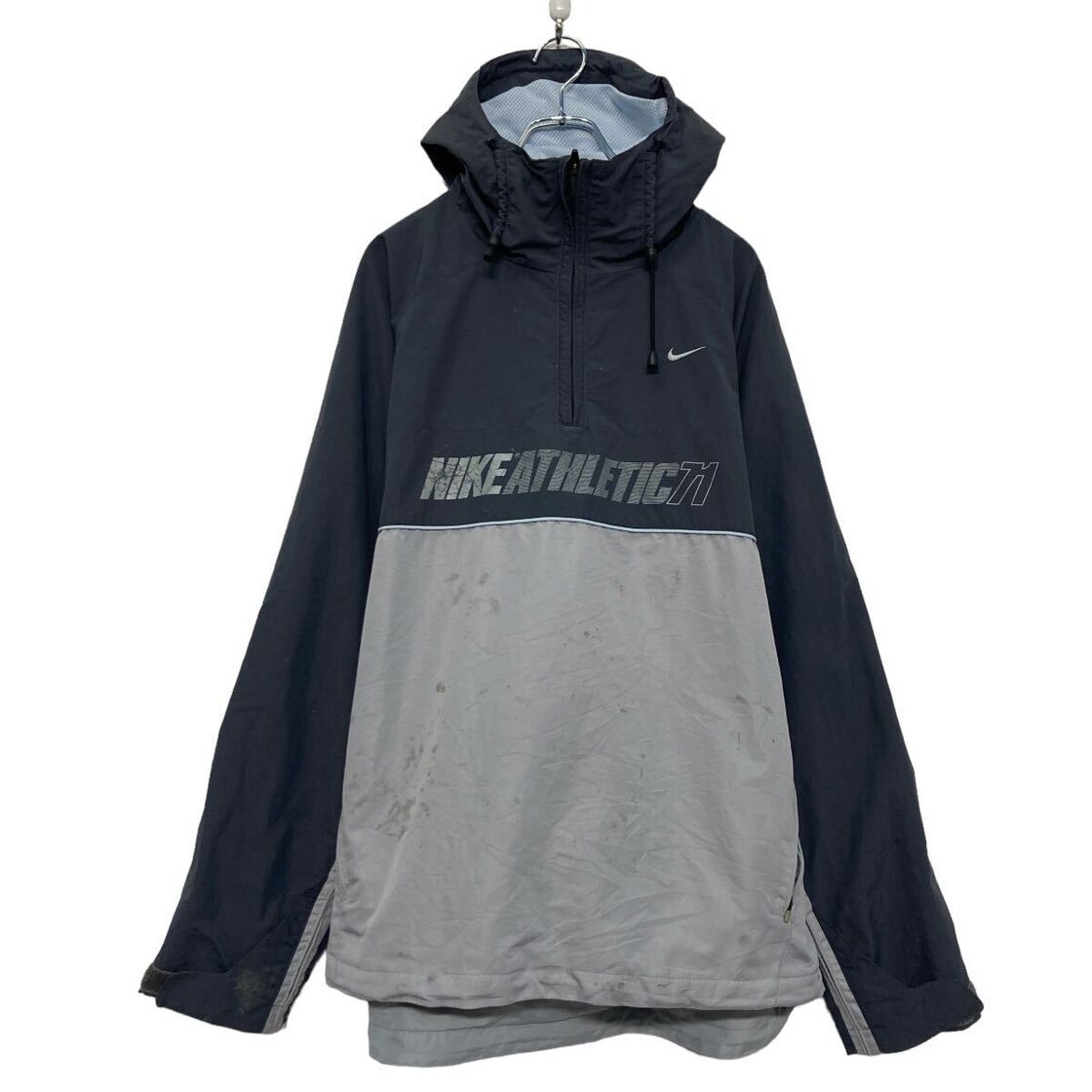 NIKE ナイロン ジャケット ナイキ L ブラック グレー アノラック 