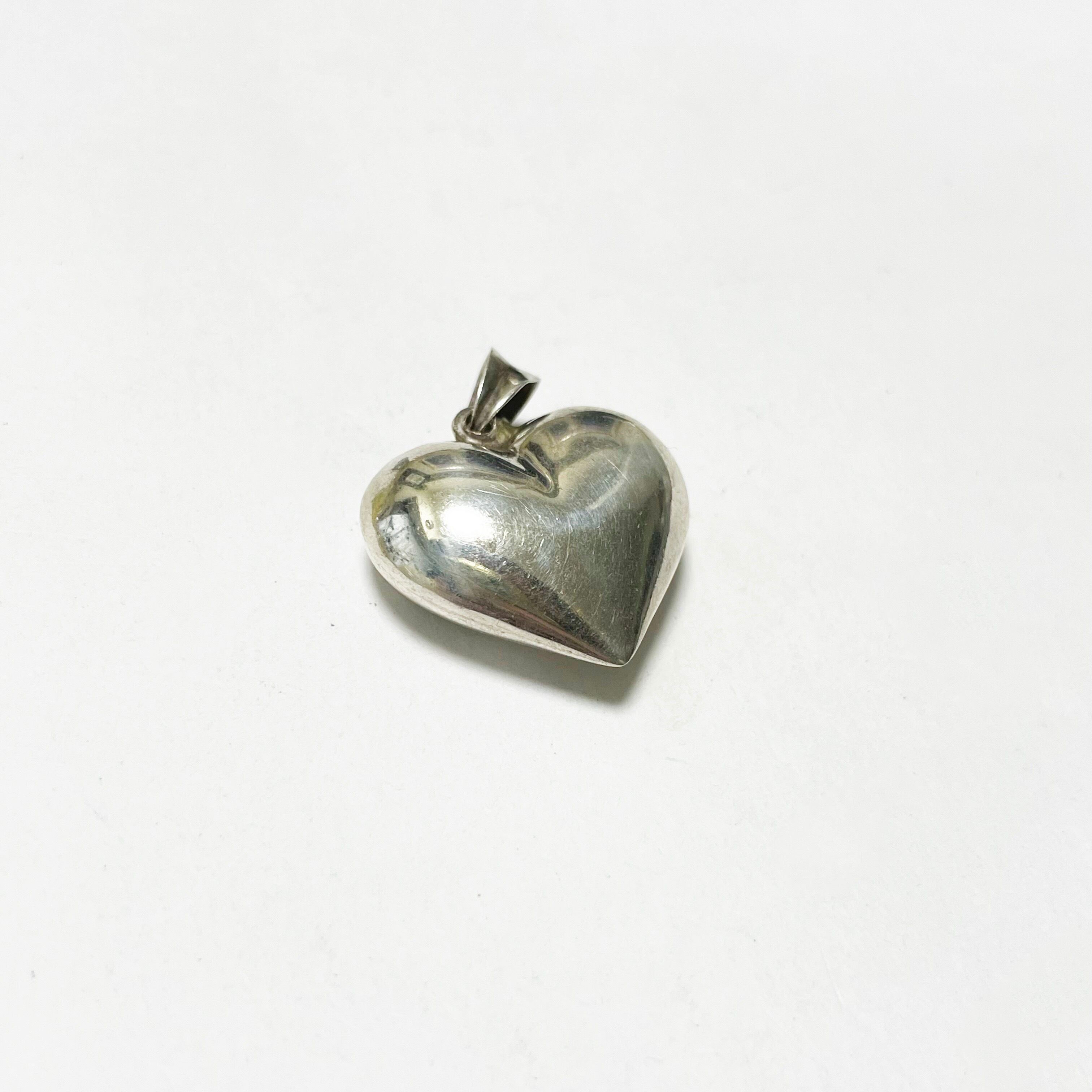 Vintage mexican silver heart necklace 【公式通販】